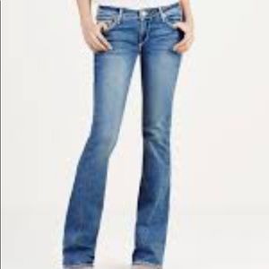 True Religion Low Rise Flare Jeans